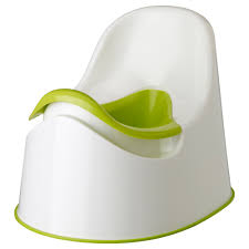 The standard potty from Ikea.  This is kept in our bathroom as the standard home potty for Boogs.